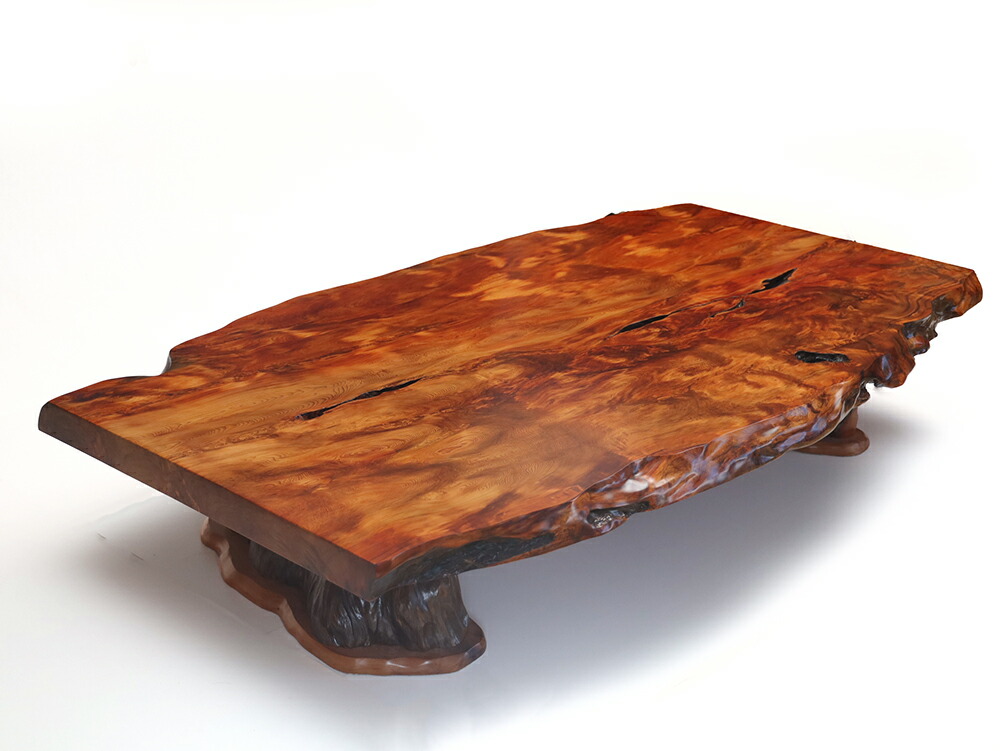 楽天市場】屋久杉 テーブル 一枚板 仕様：無垢 / 素材：屋久杉（座卓