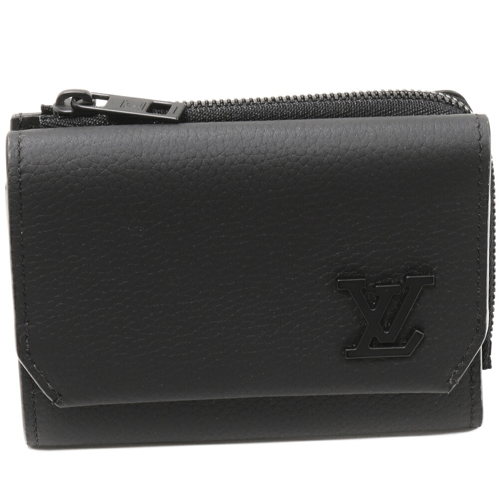 楽天市場】ルイヴィトン 三つ折り財布(小銭入れあり) アエログラム 黒