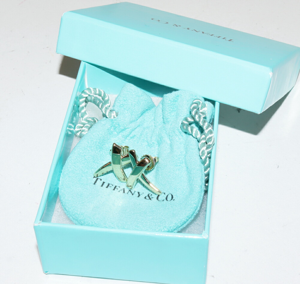 楽天市場】ティファニー ピアス K18YG パロマピカソ キス Xピアス