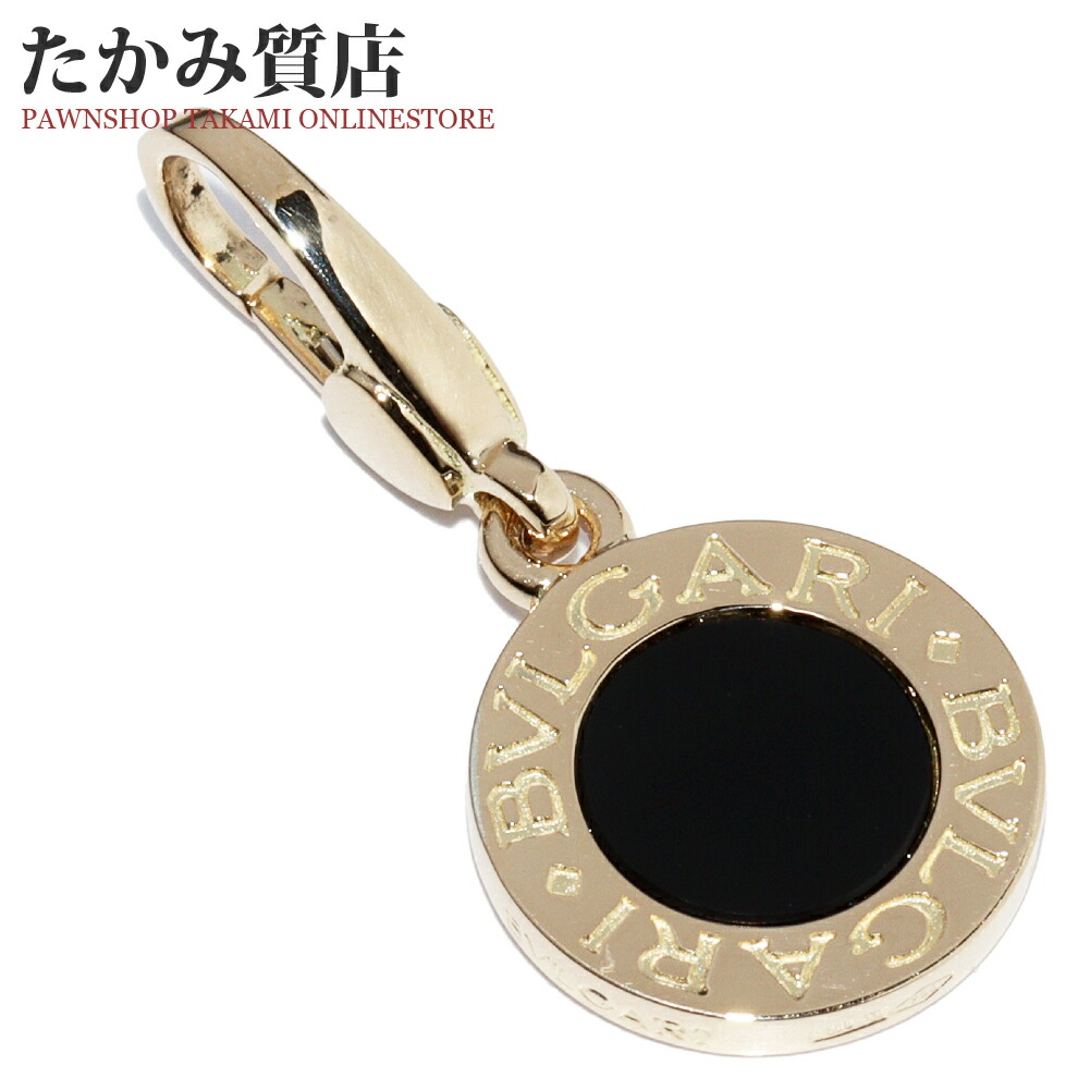 楽天市場】ブルガリ チャーム ペンダントトップ K18YG オニキス