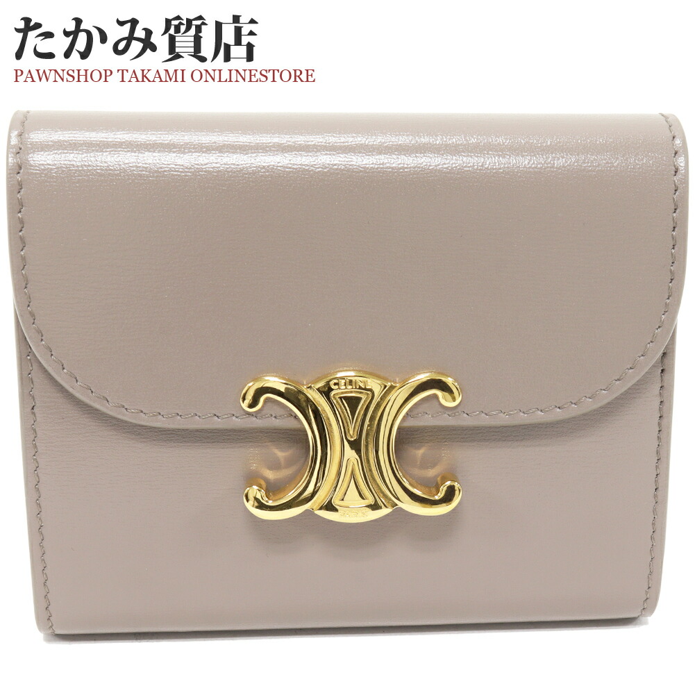 楽天市場】セリーヌ 三つ折り財布(小銭入れあり) トリオンフ スモール