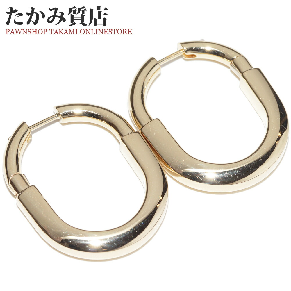 楽天市場】ティファニー ピアス K18YG ロック ピアス ミディアムモデル