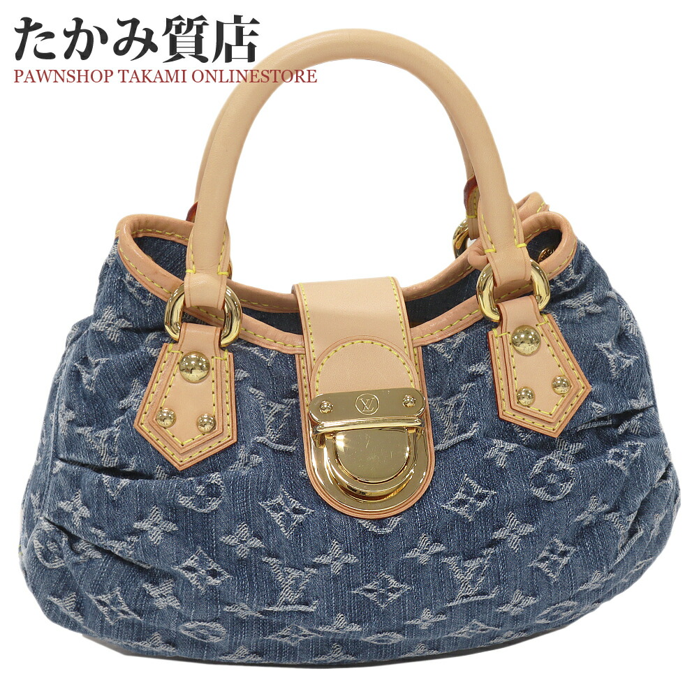 楽天市場】ルイヴィトン ハンドバッグ モノグラムデニム ブルー
