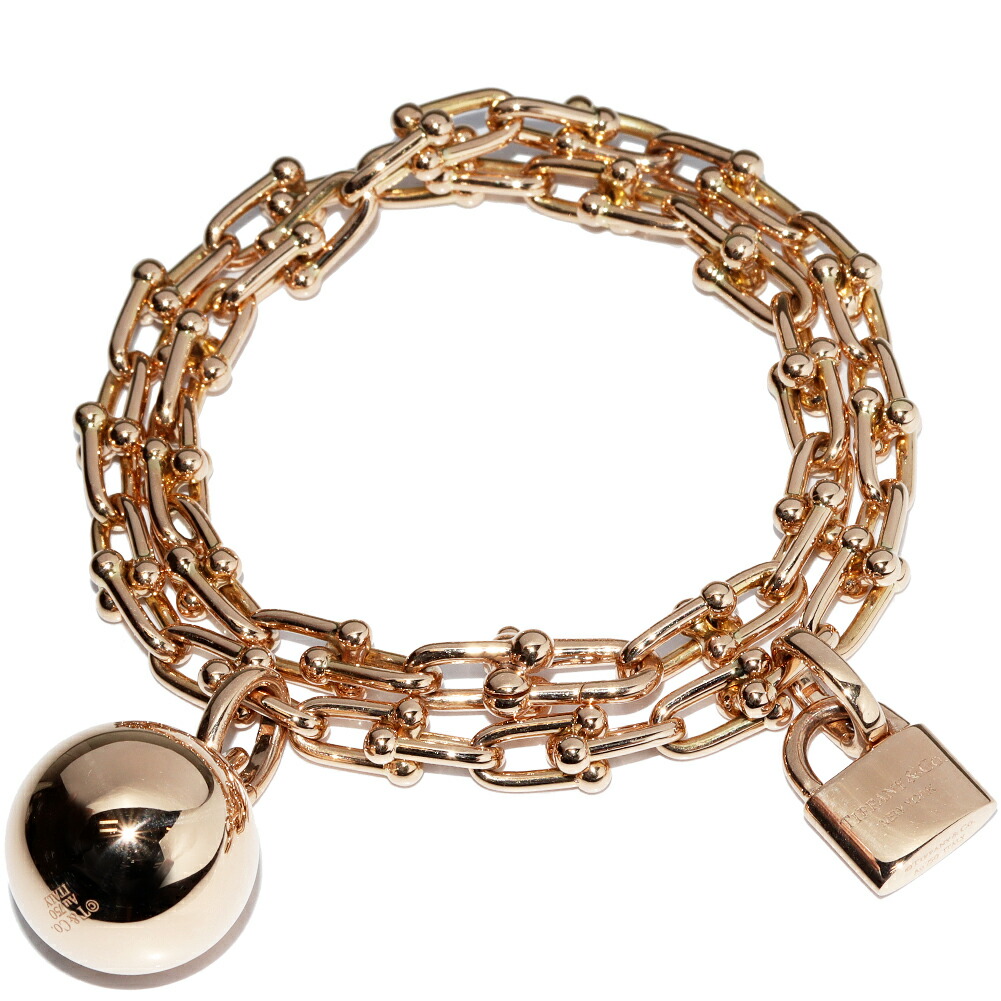 楽天市場】ティファニー ブレスレット K18PG ハードウェア スモール