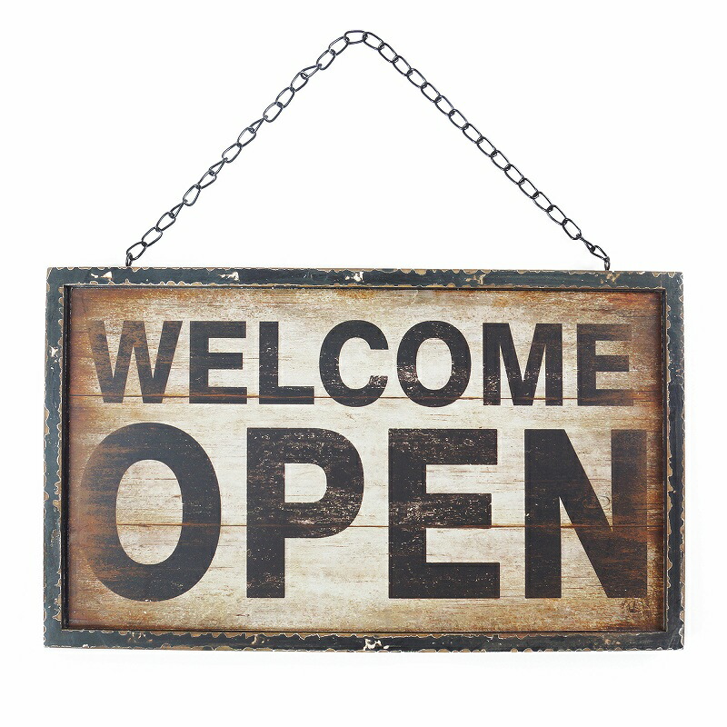 楽天市場】OPEN CLOSED 看板 木製看板 サイン プレート オープン