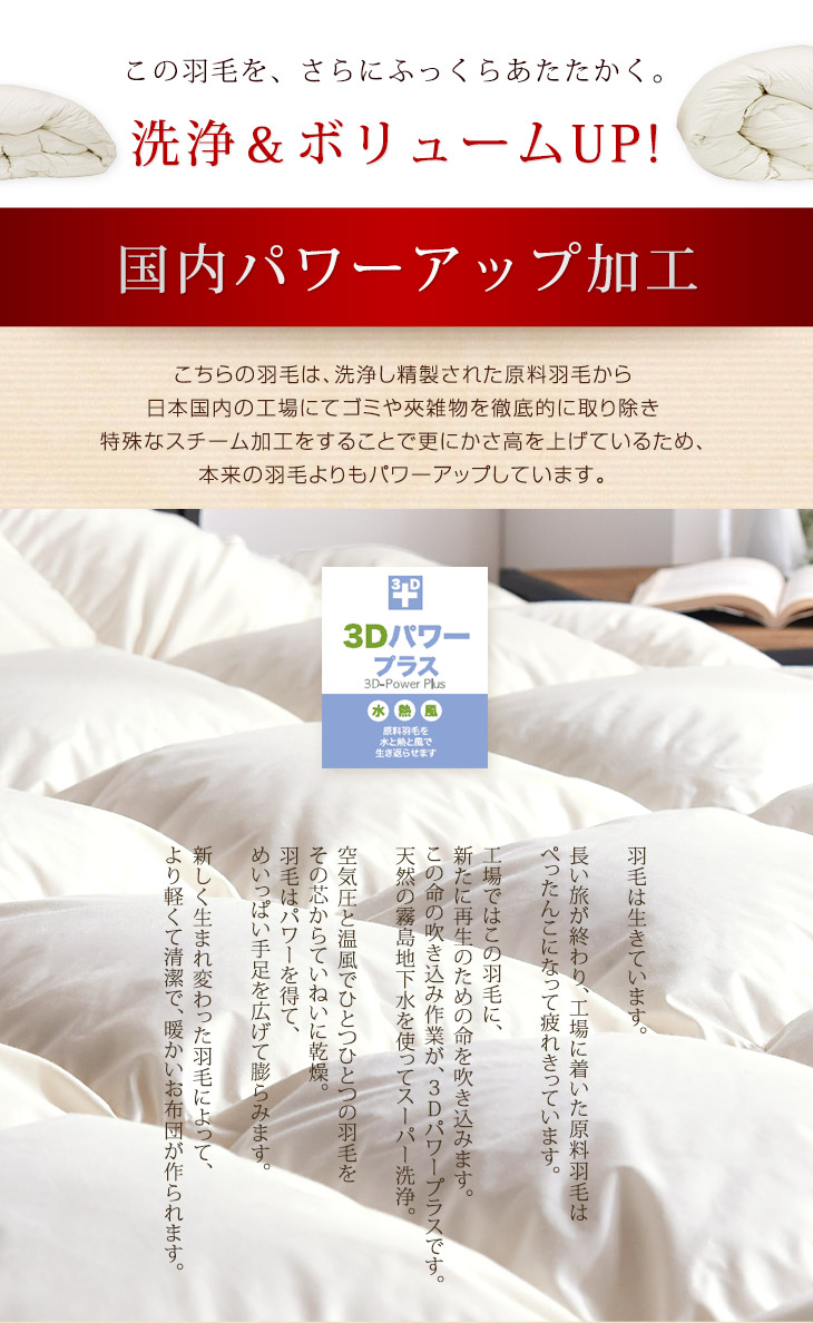楽天市場】羽毛布団セット ダブル 6点 セット 日本製 新基準 350dp以上