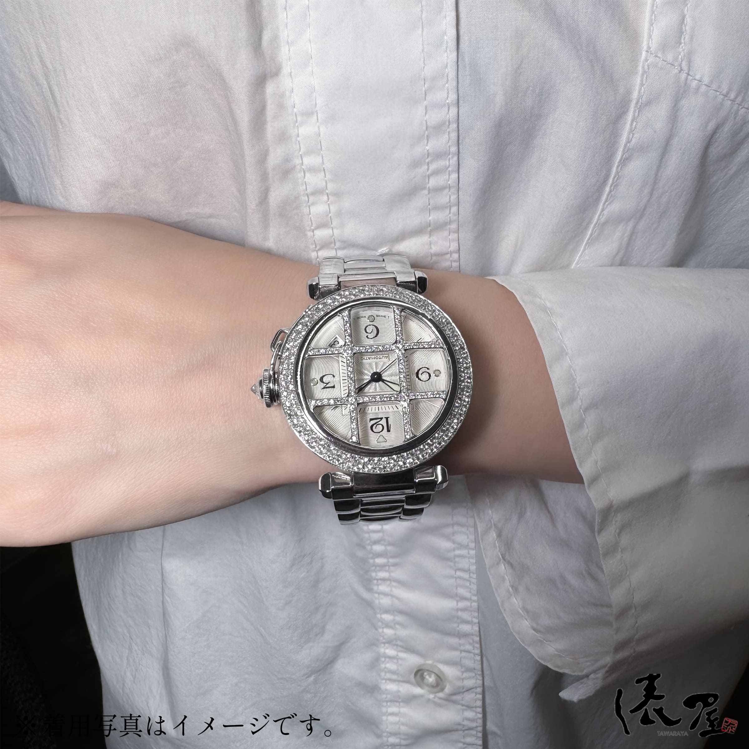 楽天市場】【ダイヤモデル】カルティエ パシャ 38mm ダイヤグリッド