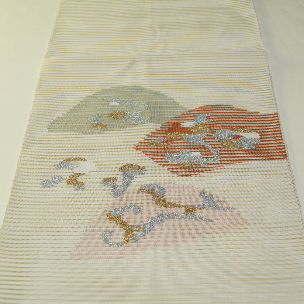楽天市場】夏物 八寸名古屋帯 絽 綴れ 入山に松模様 正絹 お太鼓柄
