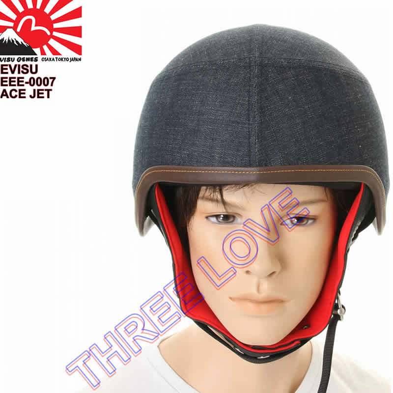 楽天市場】EVISU ACE JET エヴィス セミジェット ヘルメット デニム