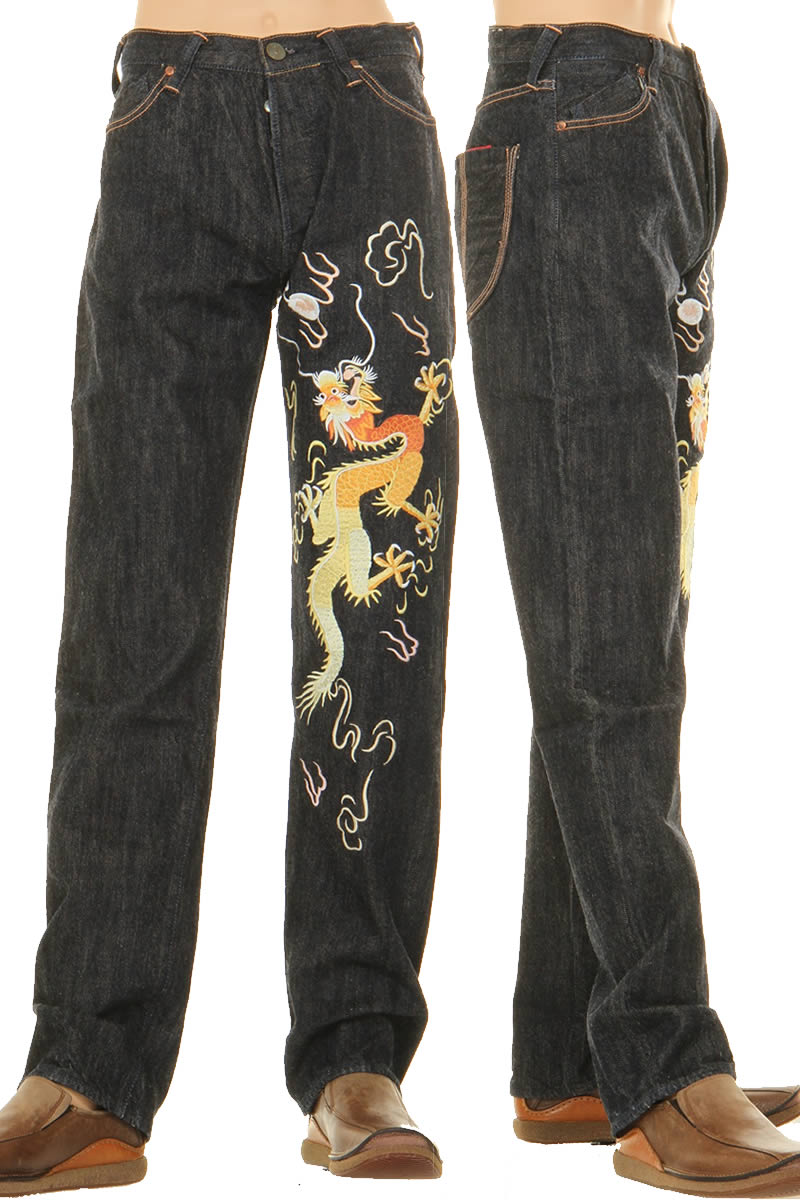楽天市場】EVISU JEANS AGD-1926 #1926 LOOSE FIT 龍 ゴリラ刺繍