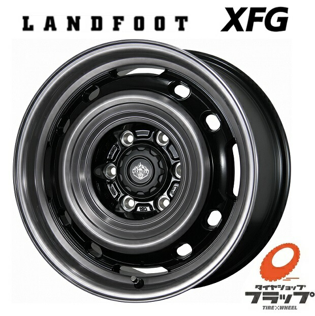 楽天市場】送料無料 4本セット ホイールのみ トピー実業 LANDFOOT XFG