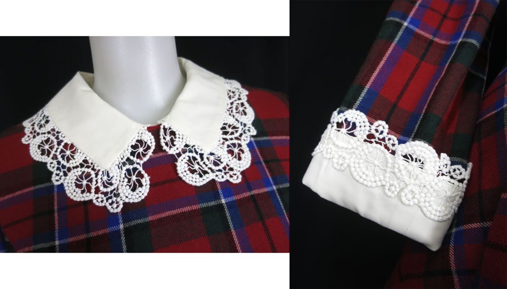 楽天市場】【中古】Jane Marple / タータンチェックとレースカラーの