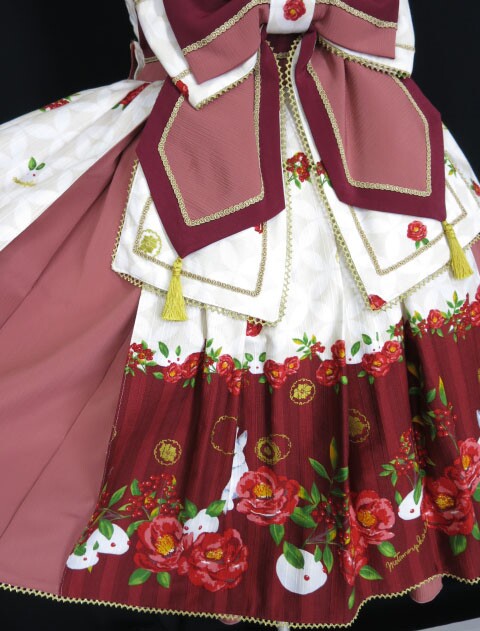 楽天市場】Metamorphose / 風花のゆきうさぎタックジャンパースカート