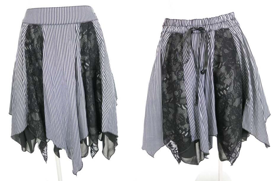 楽天市場】【中古】ALGONQUINS / ストライプ柄 コルセット付レース