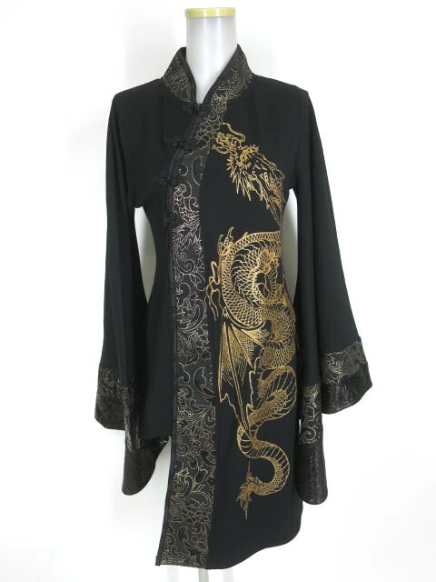 楽天市場】【中古】Qutie Frash / 龍プリント着物袖チャイナチュニック