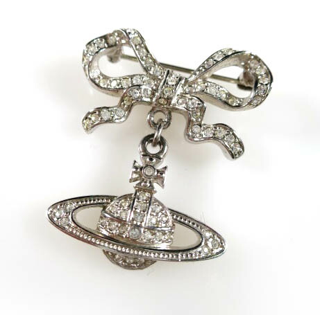 楽天市場】【中古】 Vivienne Westwood / ボウ＆オーブ ブローチ