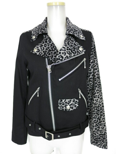 楽天市場】【中古】 HELL CAT PUNKS / ヒョウ柄切替ライダース