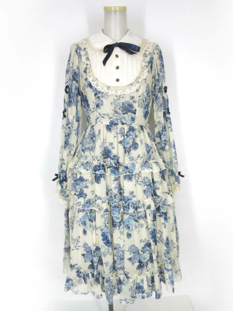 楽天市場】【中古】 Innocent World / ローズシフォン丸衿ドレス