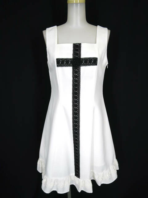 楽天市場】Moi-meme-Moitie / ローズ・レース十字架ジャンパースカート