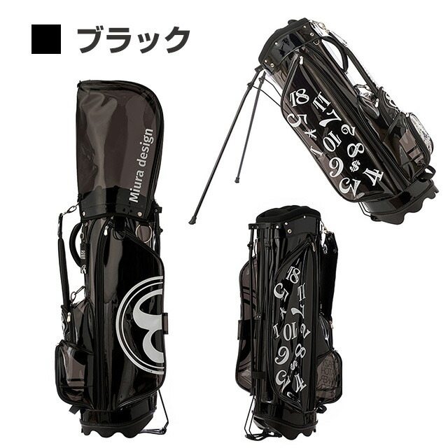 楽天市場】キャディバッグ ゴルフバッグ 9インチ クリア フランク三浦