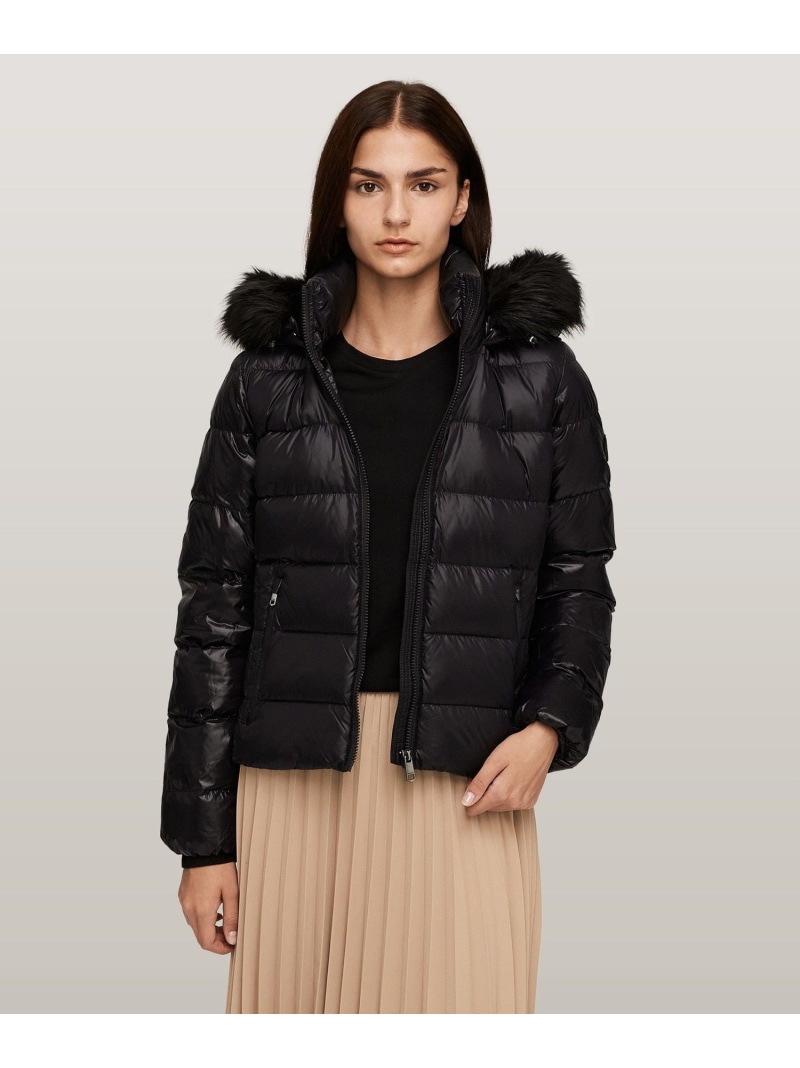 楽天市場】【SALE／50%OFF】イミテーションファー付きグロスダウン