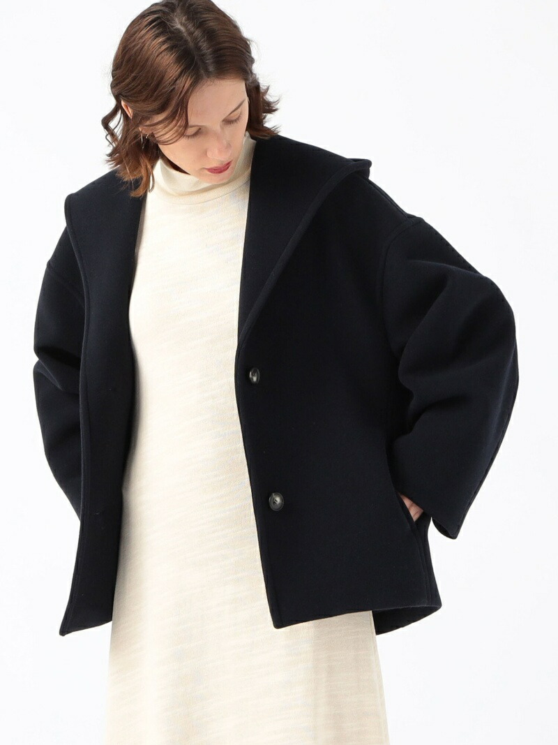 楽天市場】【SALE／40%OFF】ウールダブルモッサ フーデッドショート