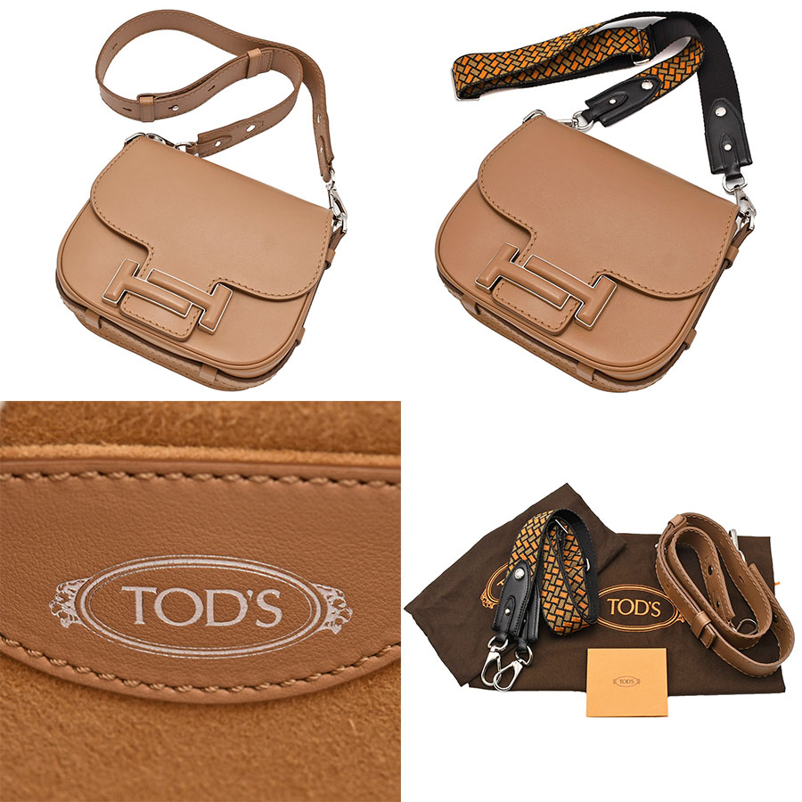 楽天市場】新品同様 トッズ TOD'S ダブルTショルダーバッグ クロス