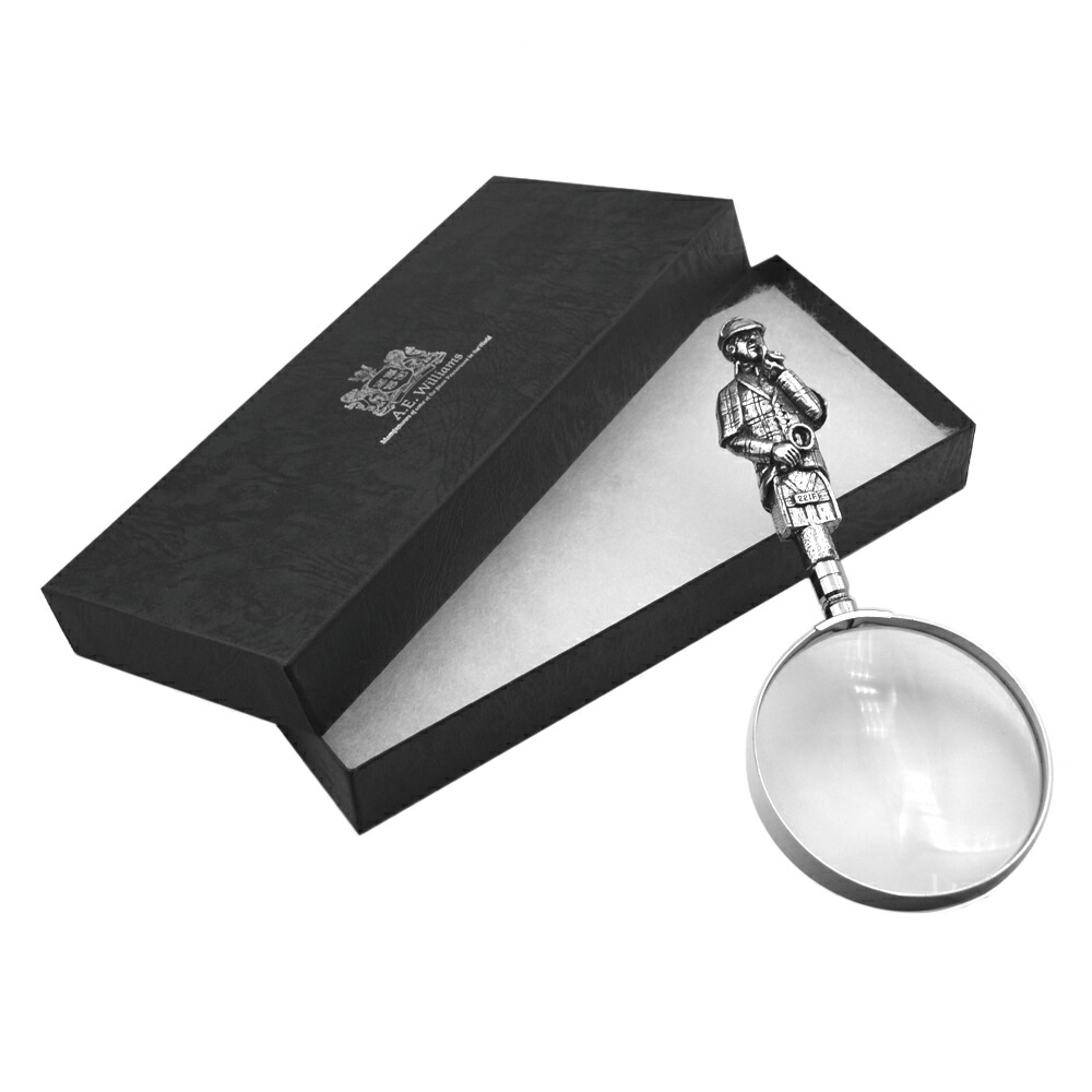 楽天市場】英国製 ガラスルーペ ピューター シャーロック・ホームズ