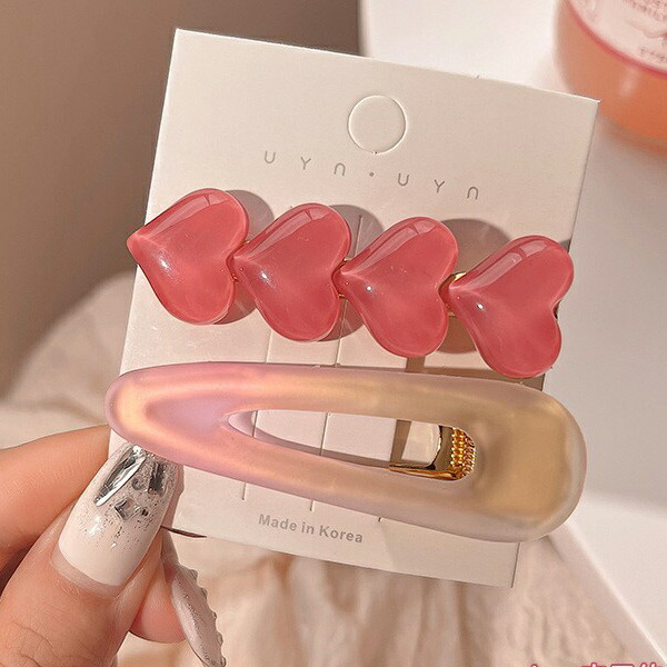 楽天市場】ピンクヘアクリップ1セット|2から3個入り 可愛い 子供から