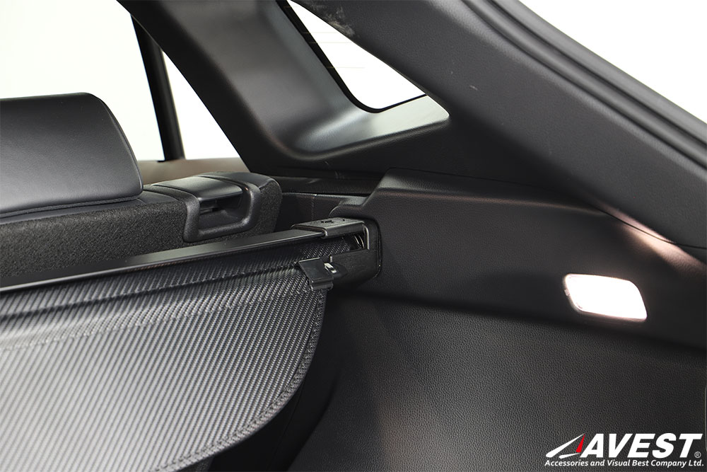 楽天市場】ハリアー80系 トノカバー ブラック カーボン トランク用