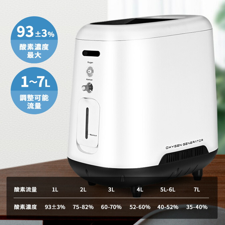 楽天市場】酸素発生器 酸素圧縮器 家庭用 静音 日本語説明書 高濃度
