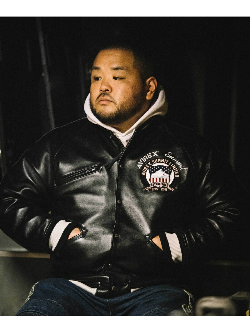 楽天市場】《SUMMIT × AVIREX》LEATHER VARSITY JACKET AVIREX