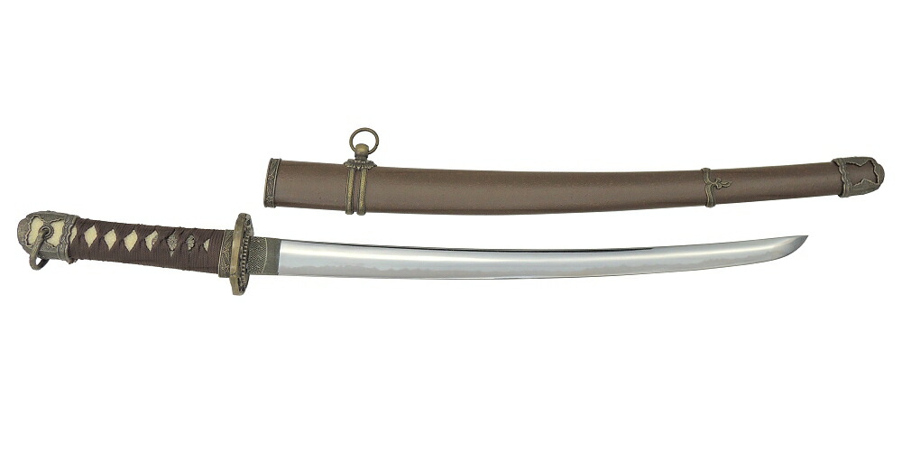 楽天市場】V.ROAD 模造刀 軍刀 尾形刀剣陸軍小刀 軍茶柄・軍茶木鞘 GN