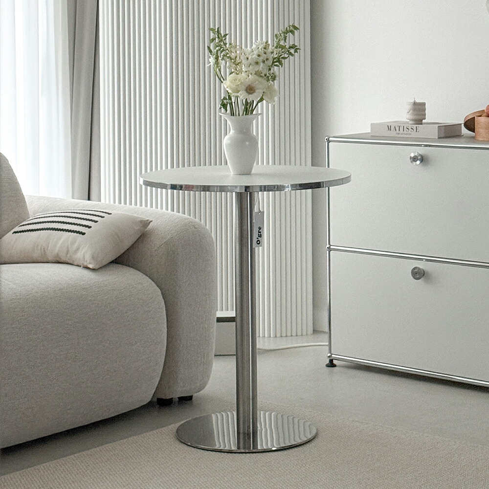楽天市場】O'gre オグレ シルヴェンラウンドテーブル 韓国インテリア