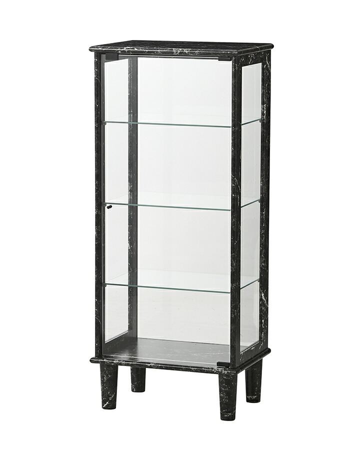 楽天市場】大理石風 リビング収納 コレクションケース ロータイプ