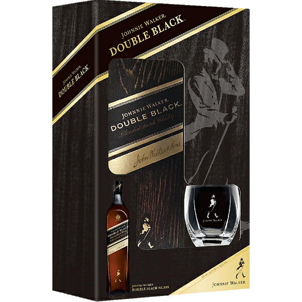 楽天市場】ジョニー ウォーカー ダブルブラック ギフトBOX グラス1個付