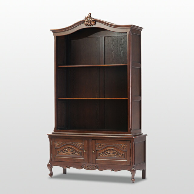 楽天市場】ロココ調家具 オープンブックケース キャビネット