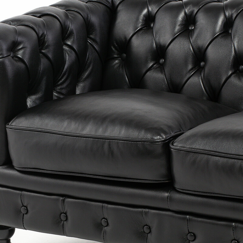 楽天市場】VINCENT ヴィンセント チェスターフィールド ソファ 本革