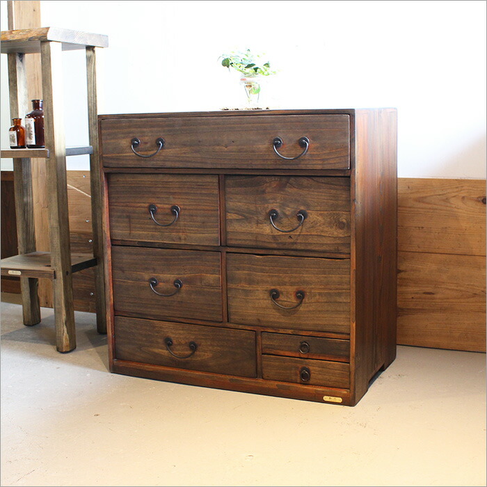 楽天市場】日本製 和風 箪笥 チェスト アンティーク おしゃれ 和箪笥