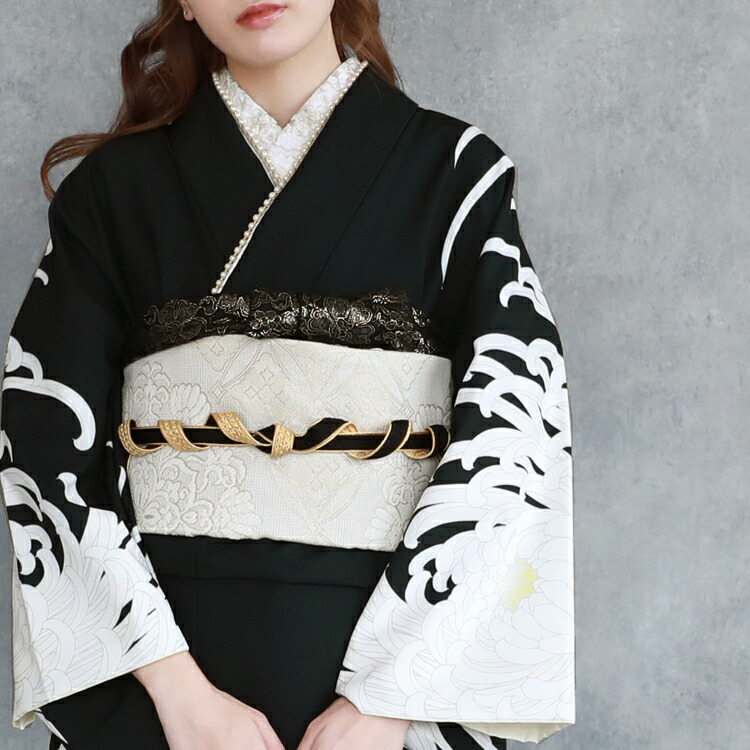 楽天市場】振袖フルセット 販売 成人式 黒 着物 フルセットレンタル24