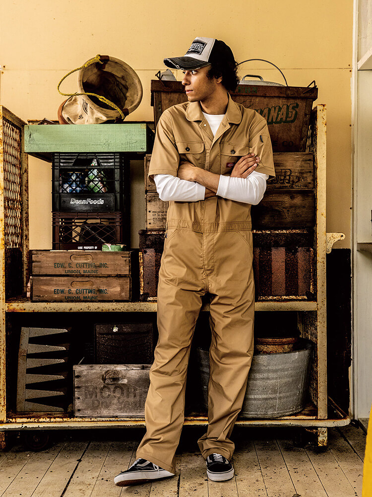 楽天市場】【P2倍】作業服 ストレッチCVC半袖ツナギ D-749 SS-5L 春夏