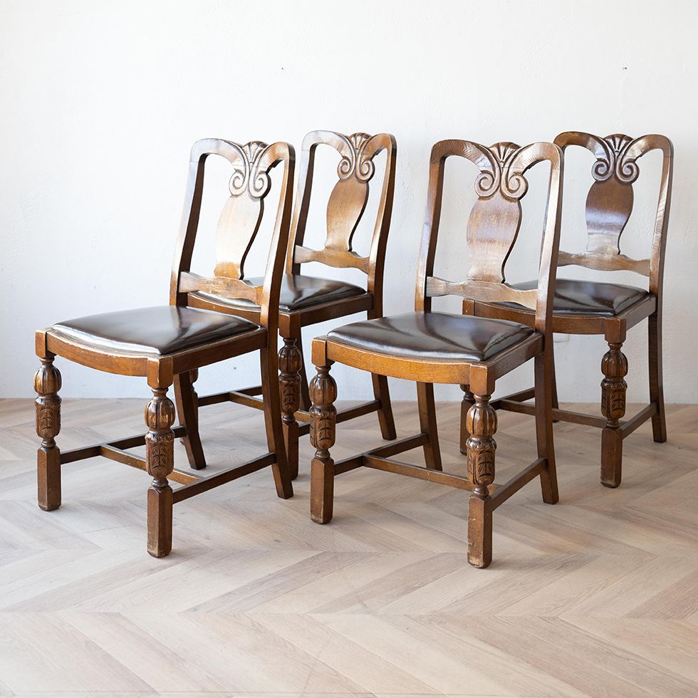 楽天市場】ダイニングチェアセット 4脚 アンティーク イギリス