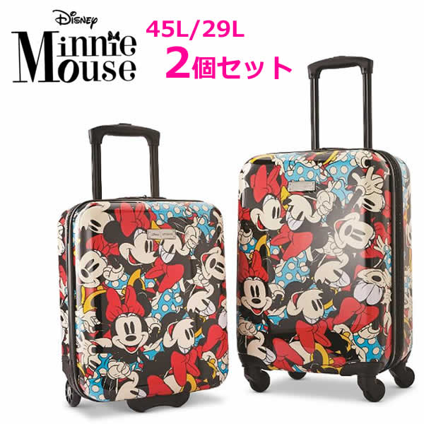 楽天市場】【送料無料】ディズニー ミニーマウス スーツケース2個