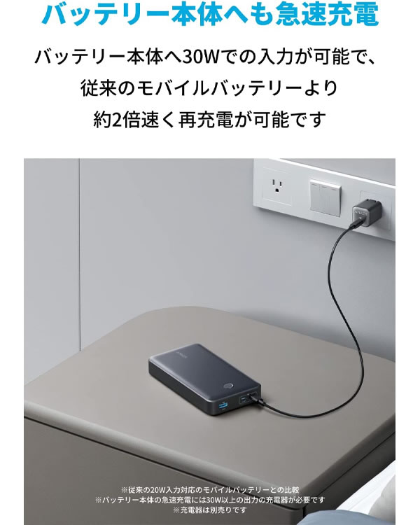 楽天市場】【送料無料】ANKER モバイルバッテリー 537 Power Bank