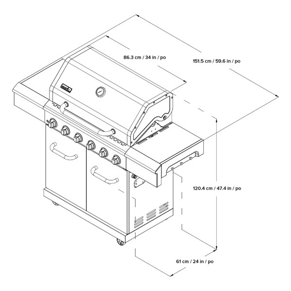 楽天市場】【送料無料・直送品】Nexgrill Deluxe 6バーナーガスグリル
