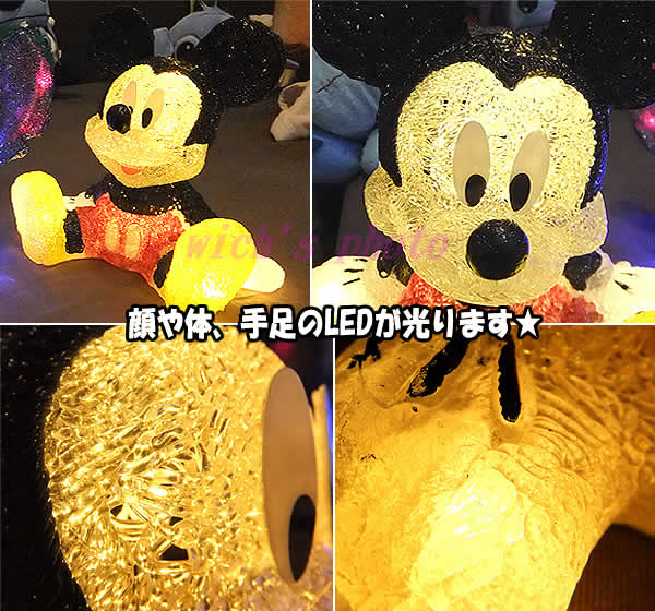 楽天市場】LEDテーブルアイスクリスタル【ミッキーマウス】(TBL-MIC