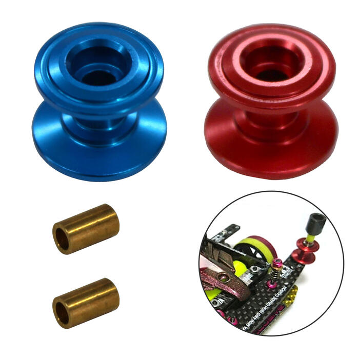 楽天市場】ミニ四駆 2段 アルミ ローラー 2個 セット 13-12mm カラー全