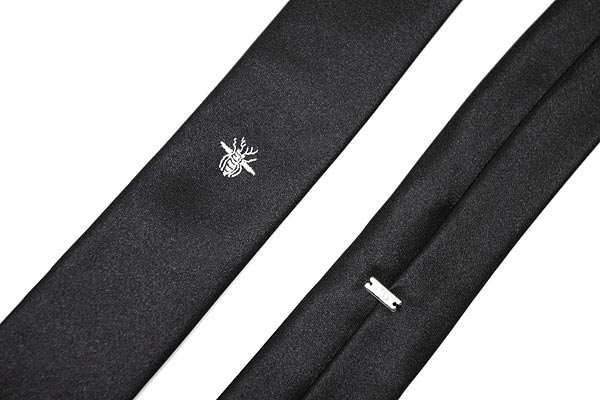 楽天市場】ネクタイ DIOR HOMME BEE（蜂）刺繍ナロータイ ブラック