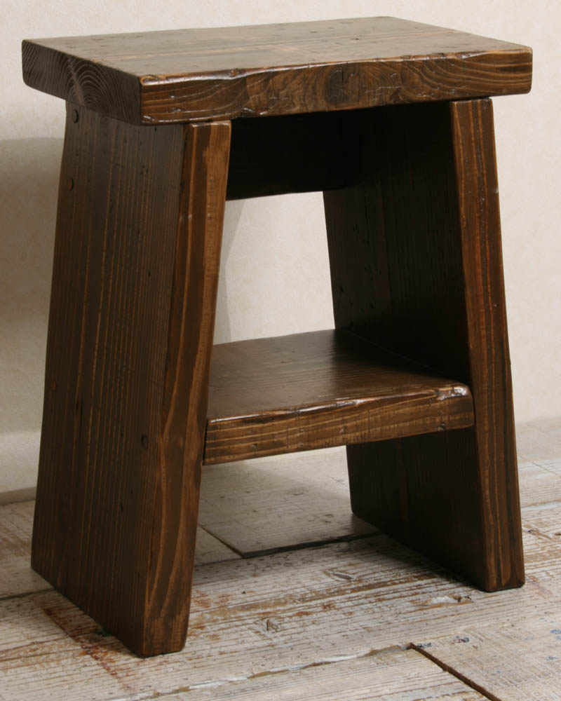 楽天市場】OLD ASHIBA（足場板古材） 踏み台(ふみだい）中棚付き 高さ