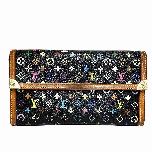 楽天市場】ルイヴィトン louis vuitton マルチカラー 長財布 ポルト